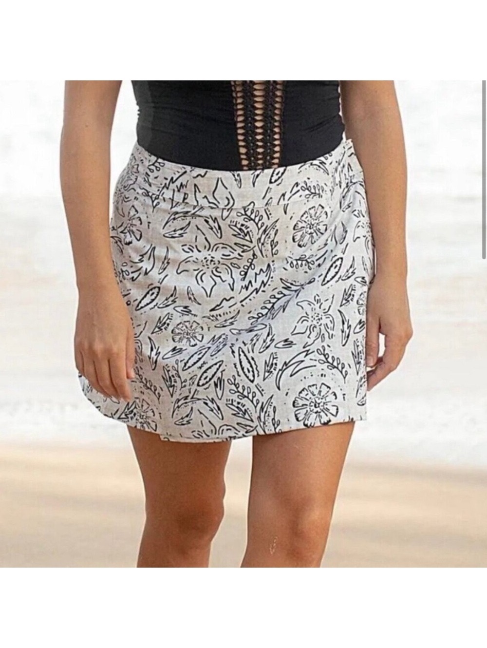 RipSkirt Hawaii Flora Rustica Wrap Skirt Large